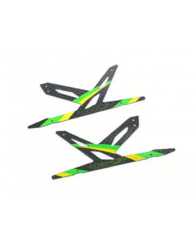 Spare Carbon Panel for Xtreme CF Skid (Green - 2 pcs) Blade 130X B130X11-P2G