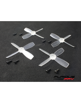 FuriousFPV High Performance 1935-4 Propellers - Transparent (2CW & 2CCW) FPV-0152-S