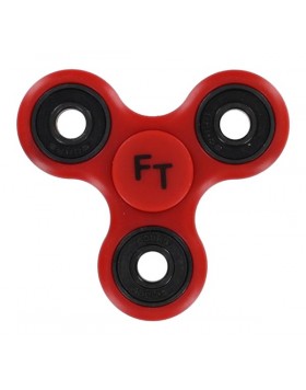 FIDGETEC TRI SPINNER FIDGET TOY WITH PREMIUM BEARINGS - RED FT-TSRED