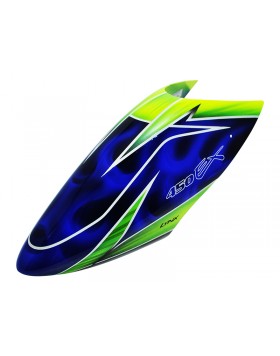 LX450X023 - 450 X - Air Brushed - Fiber Glass Canopy - Speed Profile - Color Schema #03