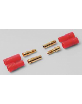 HYPERION LIFEPO CONNECTORS – 2X 3.5 MM GOLD WITH INSULATORS HP-FG-CON35-2P