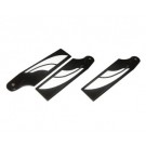 SAB 105mm Carbon Fiber Tail Blades (White) - 3 Blades