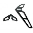 CNC CF Tail Fin Set Style 01 (Silver) – Blade 300X 300X854-S 