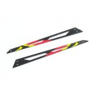 Carbon Tail Boom Support (Red - 2 pcs) - Blade 130X B130X12-R