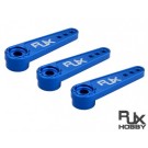 RJX Alu Servo Arm for Mini and Standard Servo X3PCS BLUE [EDN-1364BLU]