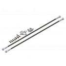 LX1107 - T 150 - Ultra Main Frame - Tail Boom Support - Silver