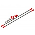 LX1108 - T 150 - Ultra Main Frame - Tail Boom Support - Red