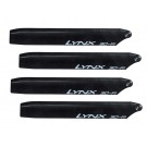 LXT1253-3D - Plastic Main Blade 125 mm - Stretch - T-Rex150 - Pro Edition - Black - 2 Set