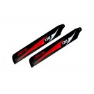 ZHM-138R - ZEAL Carbon Fiber main blades 138mm (Red)