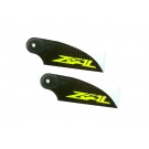 ZHT-070Y - ZEAL Carbon Fiber Tail Blades 70mm (Yellow) - Goblin 380