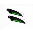 ZHT-085G - ZEAL Carbon Fiber Tail Blades 85mm (Green)