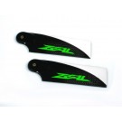 ZHT-095G - ZEAL Carbon Fiber Tail Blades 95mm (Green)