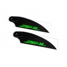 ZHT-115G - ZEAL Carbon Fiber Tail Blades 115mm (Green)