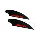 ZHT-115R - ZEAL Carbon Fiber Tail Blades 115mm (Red)