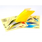 Pre-Painted Canopy (Type B) MCPX -YELLOW (w/ Tail Fin Sticker) MCPX012-Y 