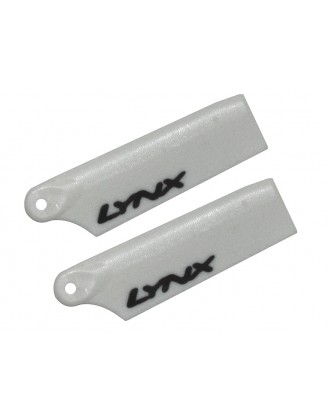 LX60478 - 300 X - Lynx Plastic Tail Blade 47 mm - White