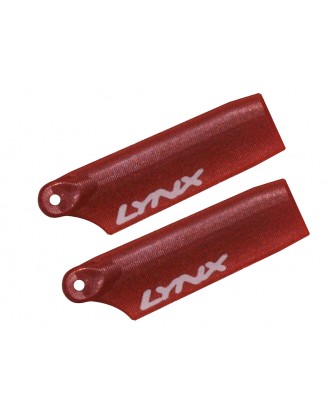 LX60477 - 300 X - Lynx Plastic Tail Blade 47 mm - Red