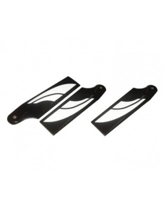 SAB 105mm Carbon Fiber Tail Blades (White) - 3 Blades