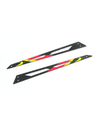 Carbon Tail Boom Support (Red - 2 pcs) - Blade 130X B130X12-R
