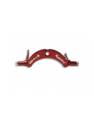 CNC AL Tail Boom Support Mount (Red) - Blade MCP X815-R