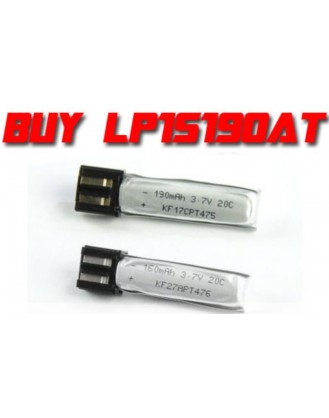 Li-po Battery 3.7v, 190 mah 20C (for T-REX 100S) LP1S190AT 
