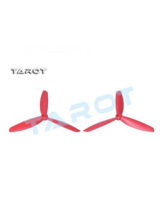 Tarot 6 inch 3 Leaf Propeller (ABS) CW&CCW / red