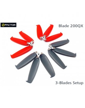 200QX 3-Blades Prop set  4 Blade Grips, 12 Blades HF200QX01