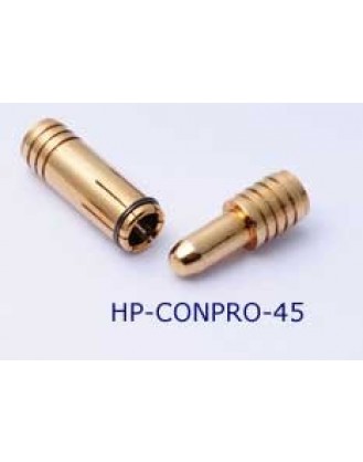 HYPERION GOLD BULLET CONNECTORS, 4.5MM, 3 PAIRS W/SHRINK [HP-CON45-3MF]