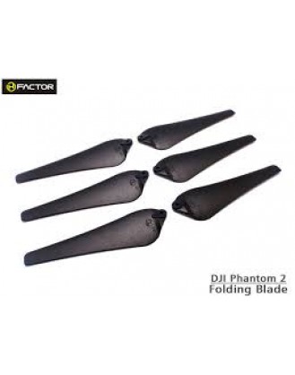 Phamton 2 Foldable Blade -Black (6 pcs, 3R+3L) [HFDJI02BK]