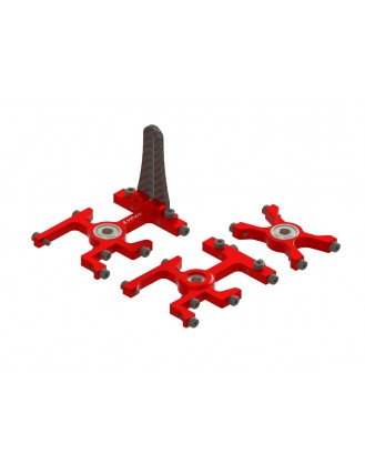 LX0975 - 300X - LYNX Frame - Main Shaft Bearing Blocks, Assy - Red Devil