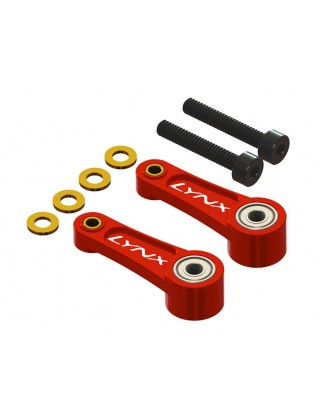 LX1187 - 300X/CFX - CNC Swash Follower Arm - Red - Set