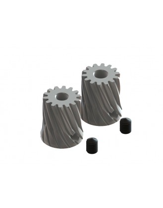 LX1202 - GAUI X3 - Carbon Steel Pinion 14T - Motor Shaft 3.17 / 3.50 Set