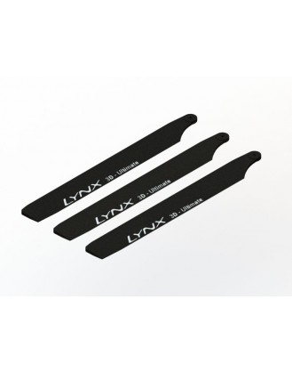 LX1704 - 180 CFX - 155mm Carbon Plastic Main Blade, 3pc