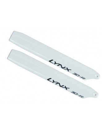 LX61258-R	- Plastic Main Blade 125 mm - Stretch MCPX-BL - Replica Edition - White