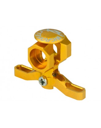 Precision CNC Aluminum Main Rotor Hub w/Button (GOLD) - MCPXBL Model #: MCPXBL201B