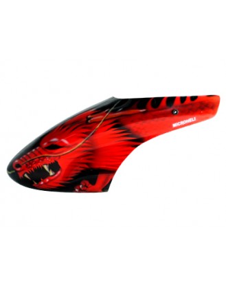 Airbrush Fiberglass Red Dragon Canopy - BLADE 130X Model #: MH-130X090RD