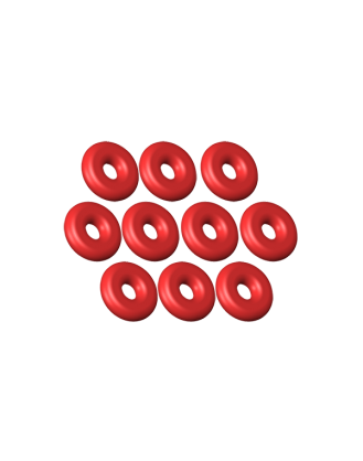 LX0373 - 130 X - O-Ring ID 1.5 - W 1.25 Silicon Red - 10 pcs 