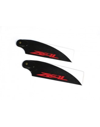 ZHT-062C - ZEAL Carbon Fiber Tail Blades 62mm (Neon Orange)