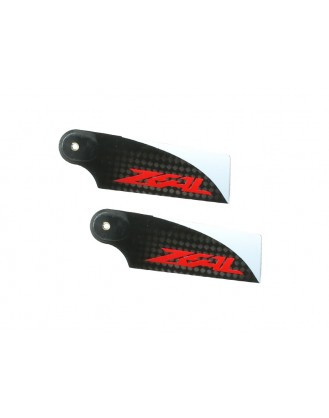 ZHT-070R - ZEAL Carbon Fiber Tail Blades 70mm (Red) - Goblin 380