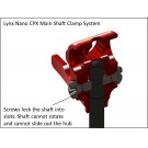 LX0344 - NANO CPX - Head Center Hub Red with Lynx Carbon Main Shaft Combo