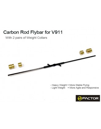WL V911 (MonsterTronic MT100) Carbon FlyBar Set [HFV91101]
