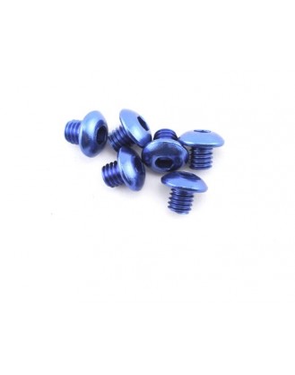 Traxxas 4x4mm Aluminum Button Head Screws (Blue) (6) TRA3940